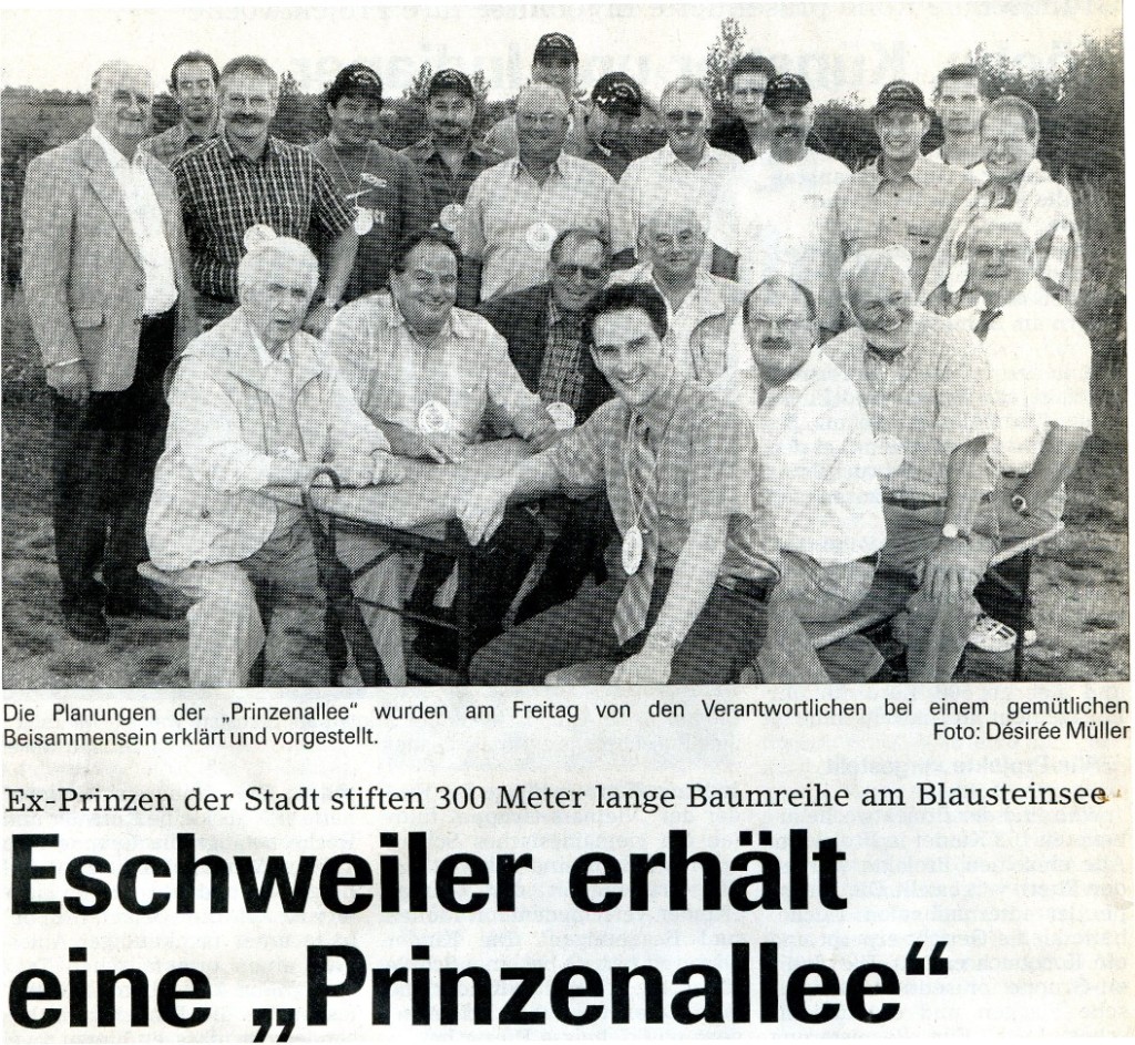 Chronik 2001 Prinzentreffen Allee