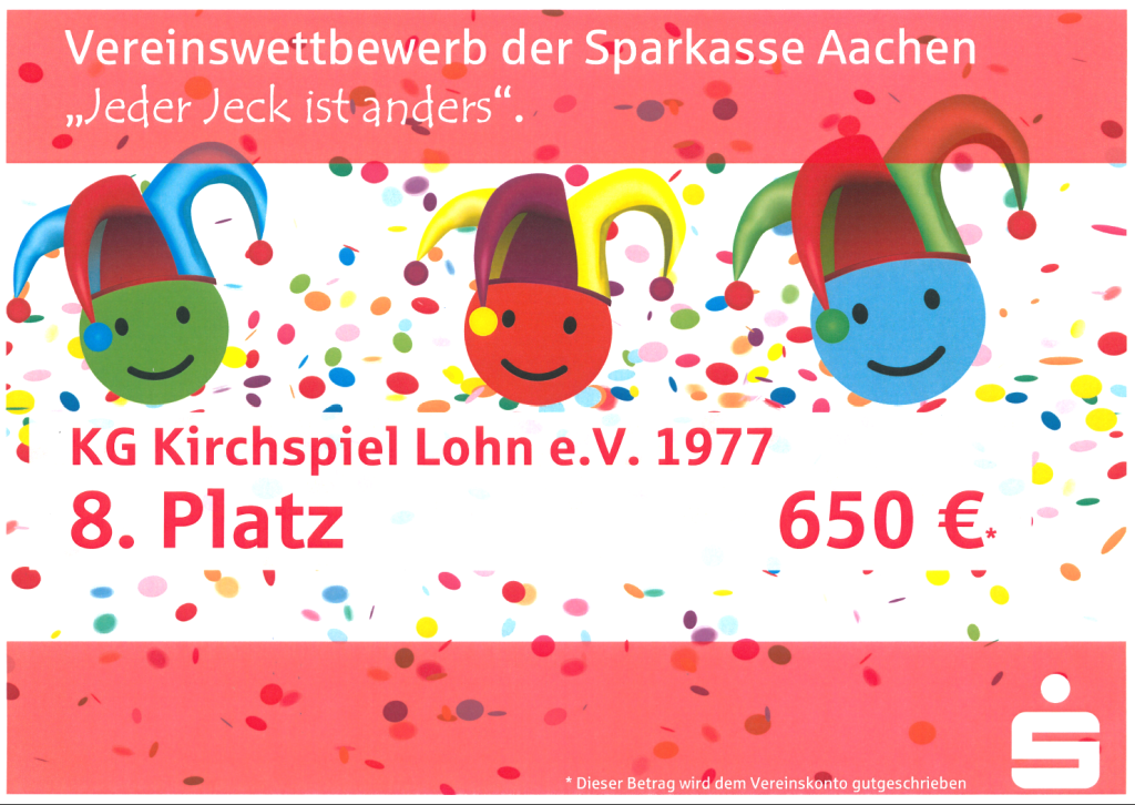 Sparkass Aachen - Jeder JEck ist anders - 8. Platz